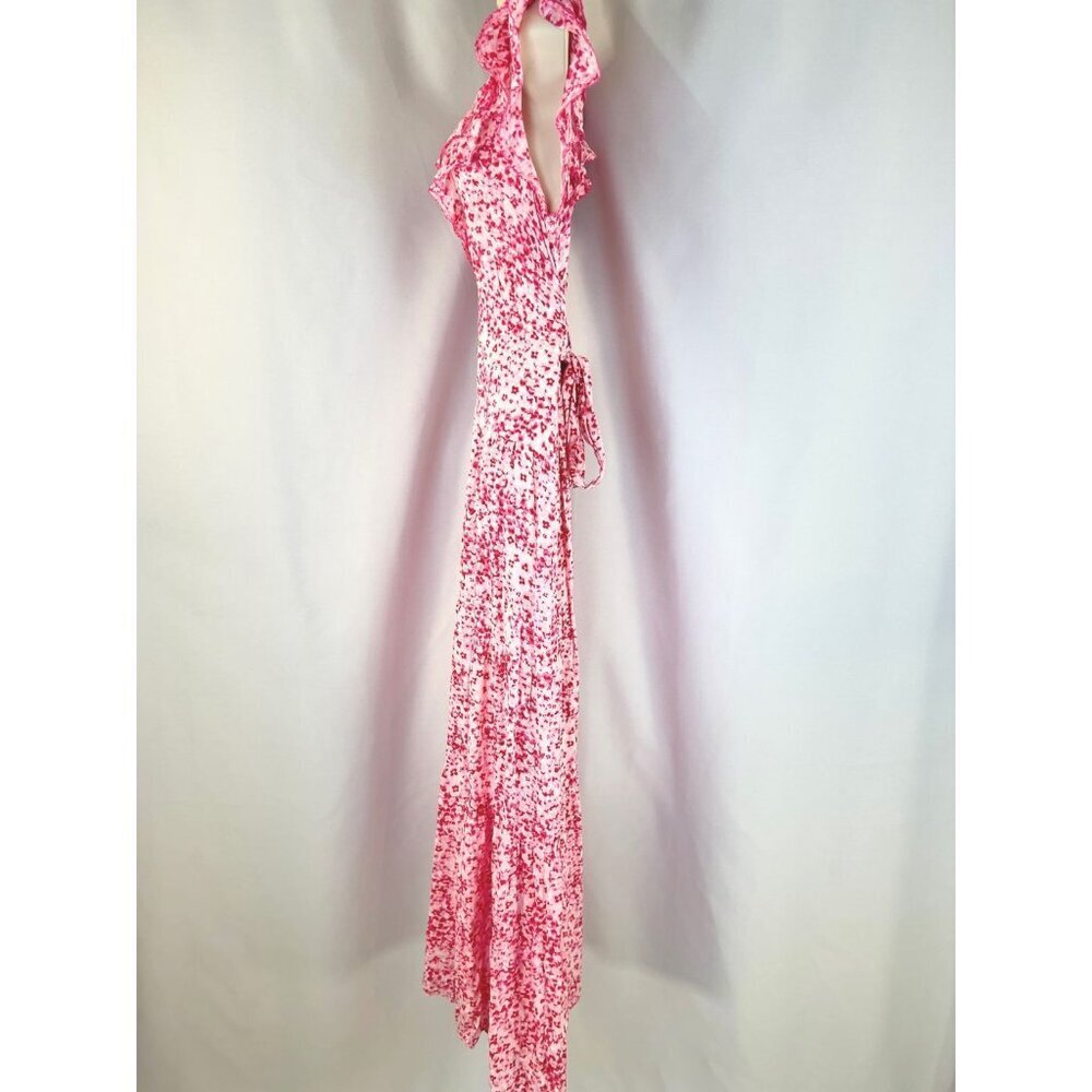 POUPETTE ST BARTH Della Long Dress Pink Floral Maxi $390 - Picture 6 of 13